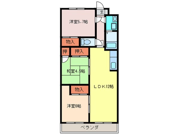 パ－クサイドＮＯＮＮＯの物件間取画像